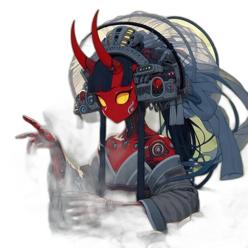 mask, robot, weapon, staff transparent PNG cut-out