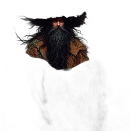 hair, mask, dragon, creature transparent PNG cut-out