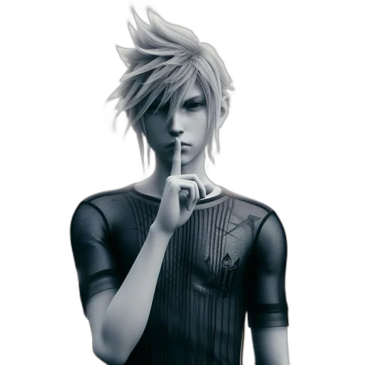 hair, creature, staff, face transparent PNG cut-out