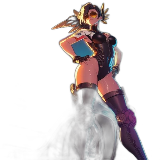 weapon, robot, staff, dress transparent PNG cut-out