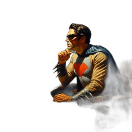 jacket, concept art, comic book art, fantasy art transparent PNG cut-out