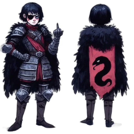 jacket, weapon, concept art, fantasy art transparent PNG cut-out