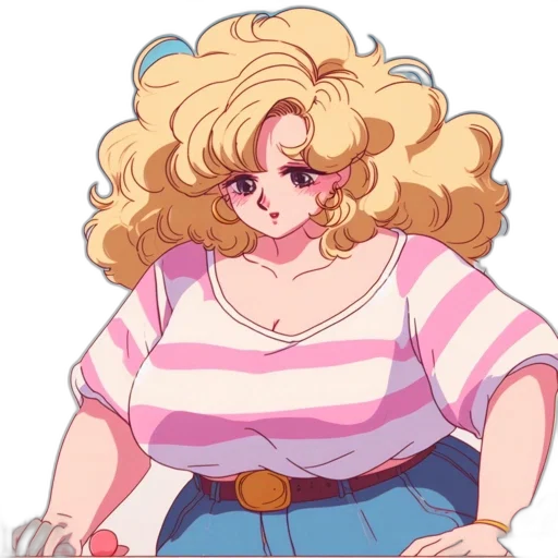 dress, hair, staff, weapon transparent PNG cut-out