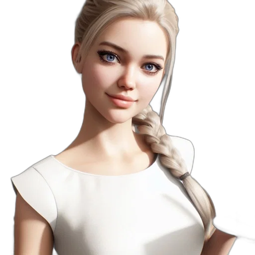 dress, staff, face, jewelry transparent PNG cut-out