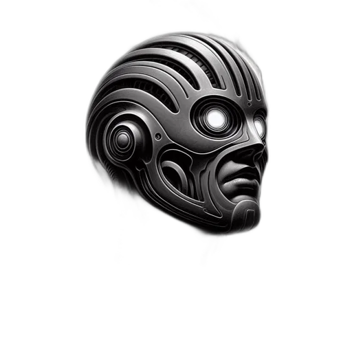 mask, face, jewelry, robot transparent PNG cut-out
