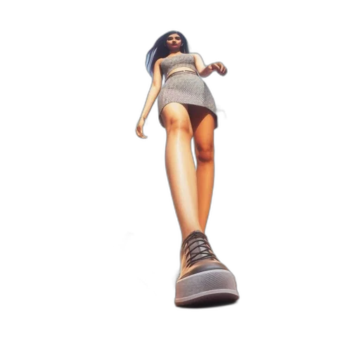 shoes, 3d render, concept art, photorealistic transparent PNG cut-out