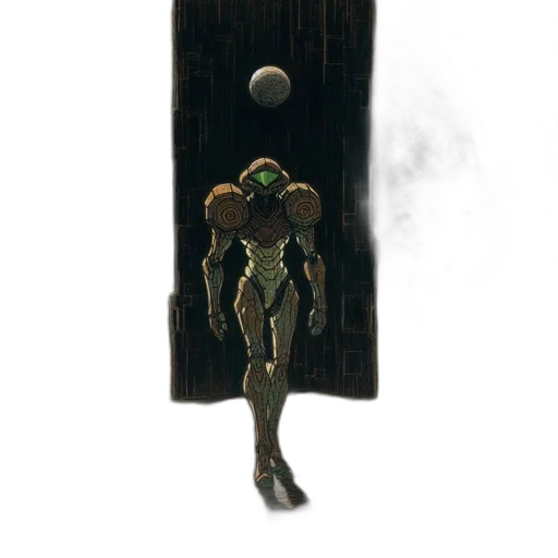 robot, creature, mask, dress transparent PNG cut-out