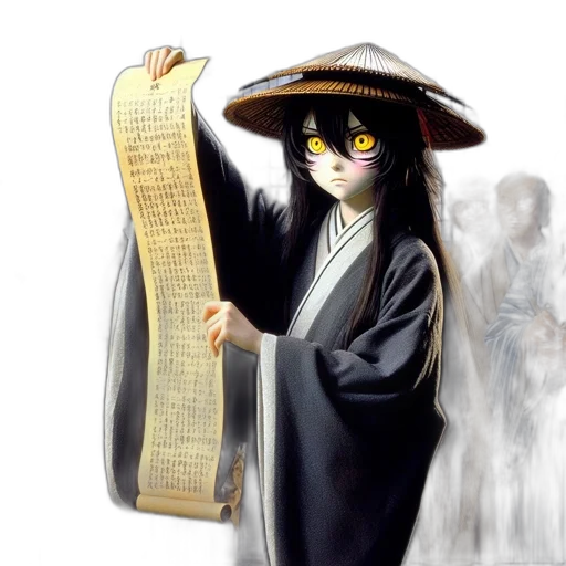 staff, anime, photorealistic, fantasy art transparent PNG cut-out