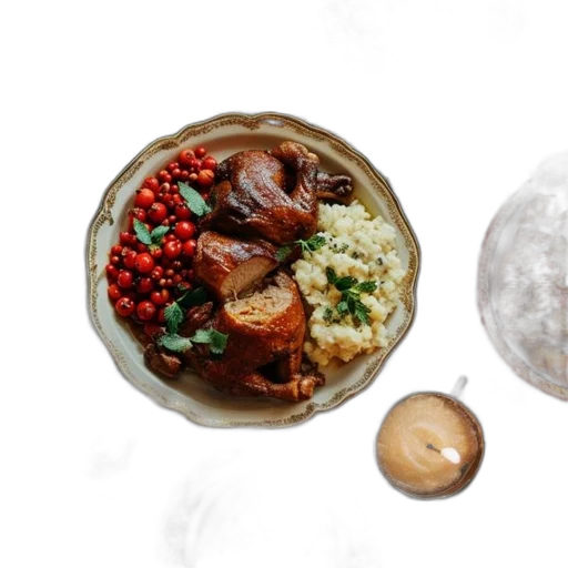 food, festive, dining, table transparent PNG cut-out