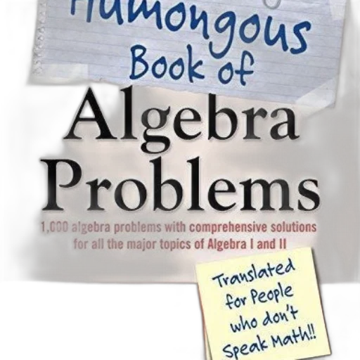 cover, humongous, book, algebra transparent PNG cut-out