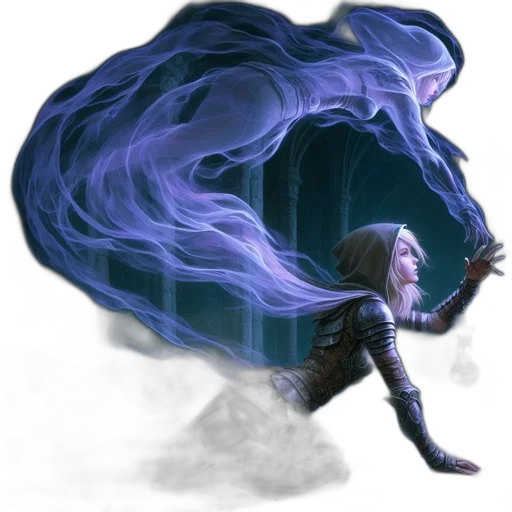 creature, dragon, staff, sword transparent PNG cut-out