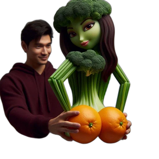 creature, food, face, mask transparent PNG cut-out