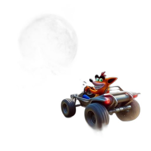 car, concept art, 3d render, pixel art transparent PNG cut-out