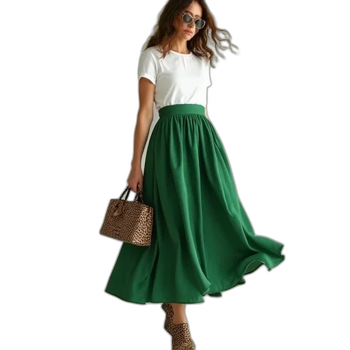 dress, green, earth tones, monochrome transparent PNG cut-out
