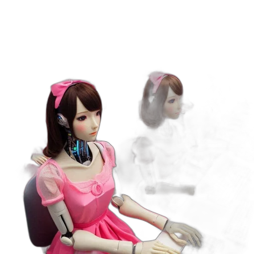 robot, staff, dress, jewelry transparent PNG cut-out