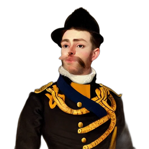 staff, crown, face, hat transparent PNG cut-out