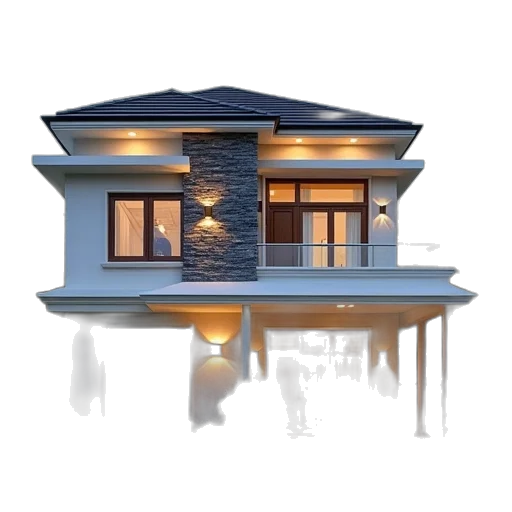 building, 3d render, photorealistic, concept art transparent PNG cut-out