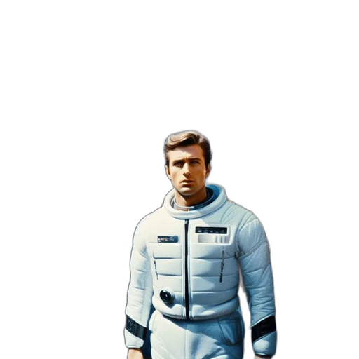 jacket, robot, staff, concept art transparent PNG cut-out