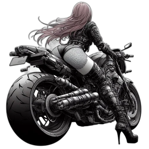 weapon, comic book art, concept art, cyberpunk transparent PNG cut-out