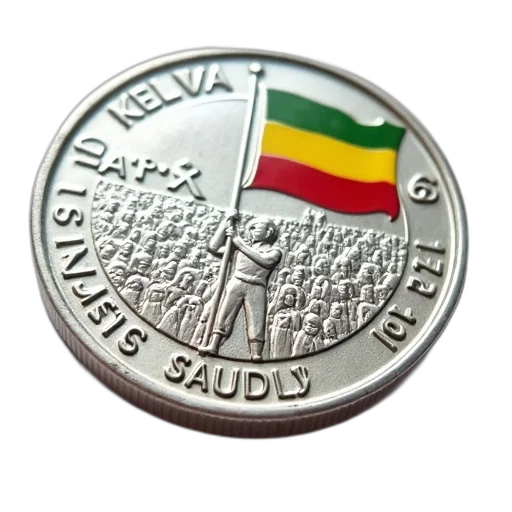 3d render, silver, coin, detailed transparent PNG cut-out