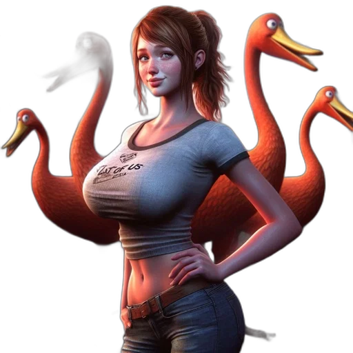 animal, concept art, fantasy art, 3d render transparent PNG cut-out