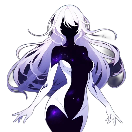 robot, dress, creature, hair transparent PNG cut-out