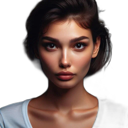 face, jewelry, hair, dress transparent PNG cut-out