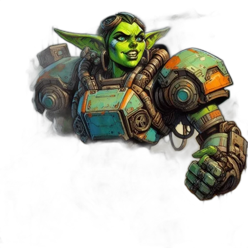 weapon, staff, face, robot transparent PNG cut-out