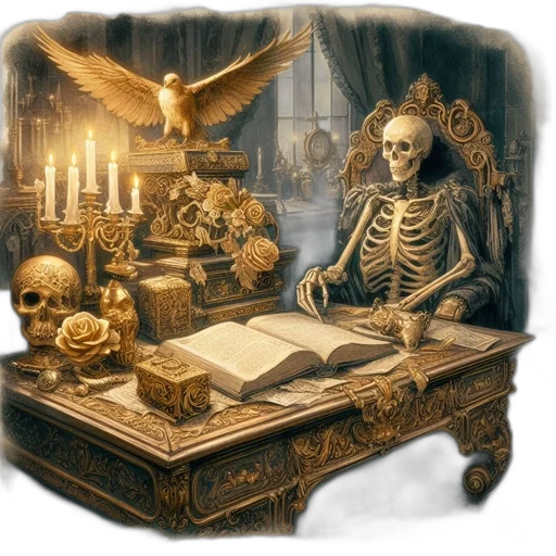 furniture, jewelry, staff, fantasy art transparent PNG cut-out