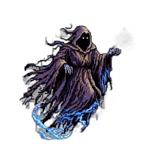 creature, staff, hair, mask transparent PNG cut-out
