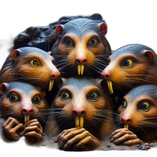 mask, animal, creature, concept art transparent PNG cut-out