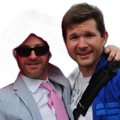 jacket, staff, two, men transparent PNG cut-out