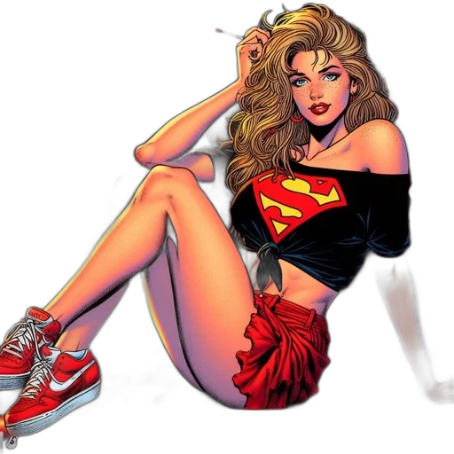 comic book art, cartoon, concept art, pixel art transparent PNG cut-out