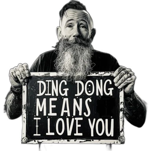 man, long, beard, mustache transparent PNG cut-out