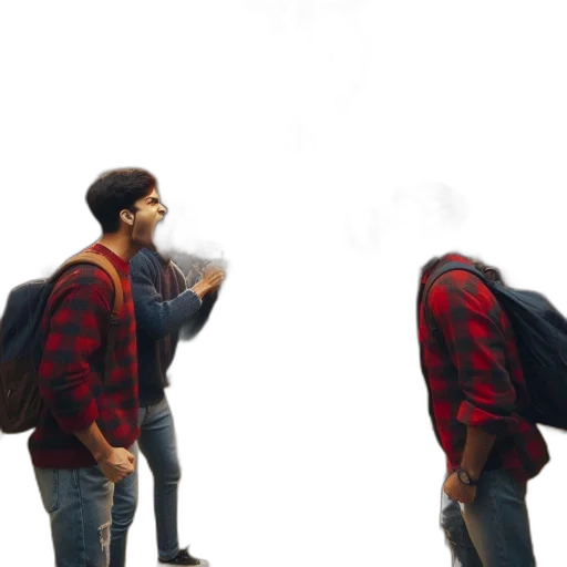 jacket, mask, face, creature transparent PNG cut-out