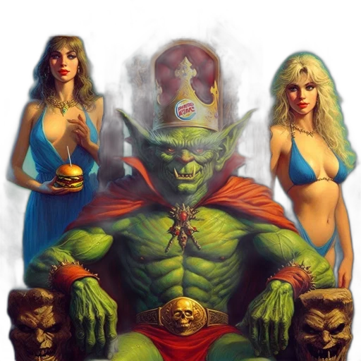 comic book art, fantasy art, concept art, fire transparent PNG cut-out