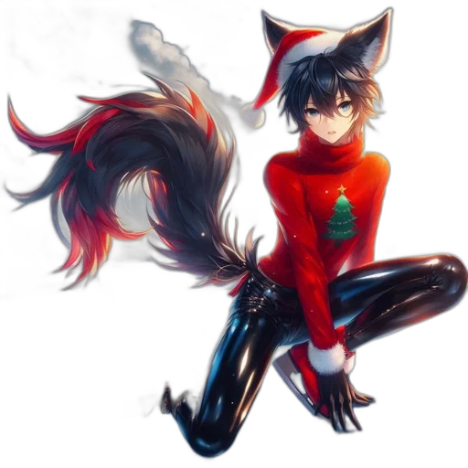 animal, creature, staff, anime transparent PNG cut-out