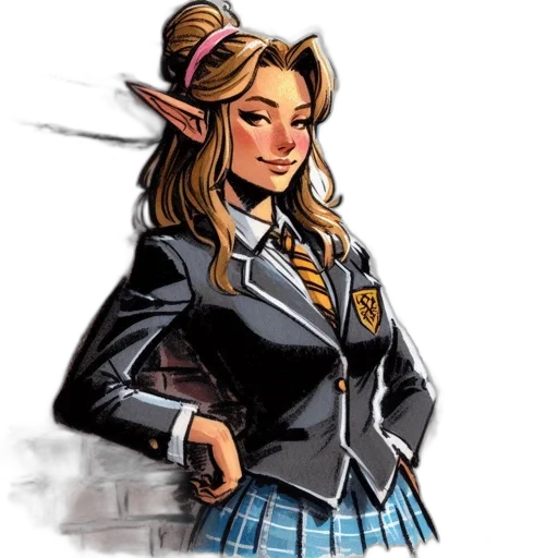 jacket, staff, comic book art, concept art transparent PNG cut-out