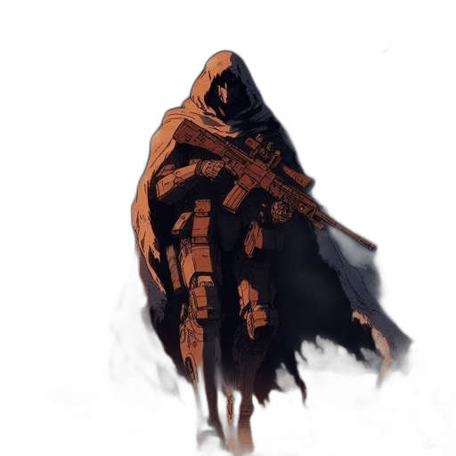 mask, creature, jacket, face transparent PNG cut-out
