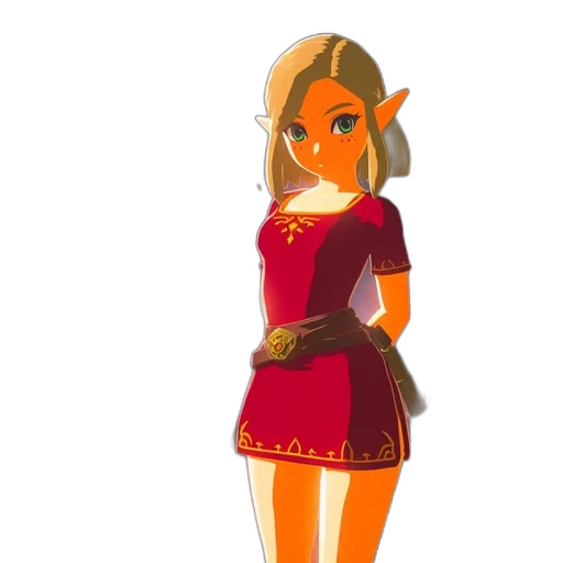 dress, staff, crown, 3d render transparent PNG cut-out