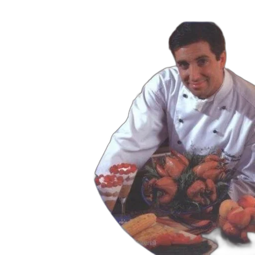 food, staff, jacket, photorealistic transparent PNG cut-out