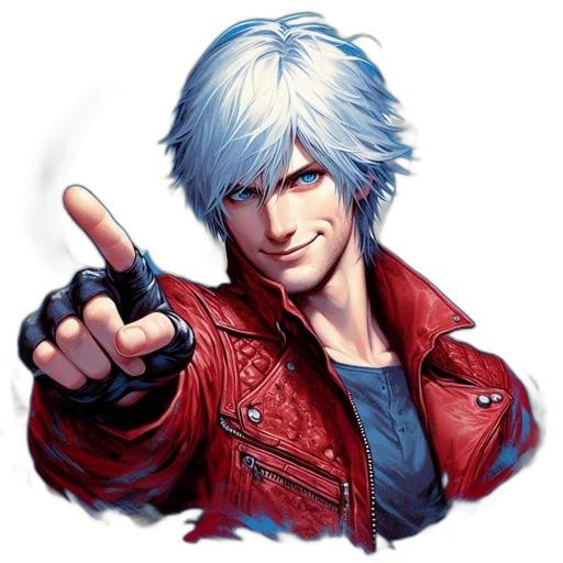 jacket, weapon, face, concept art transparent PNG cut-out
