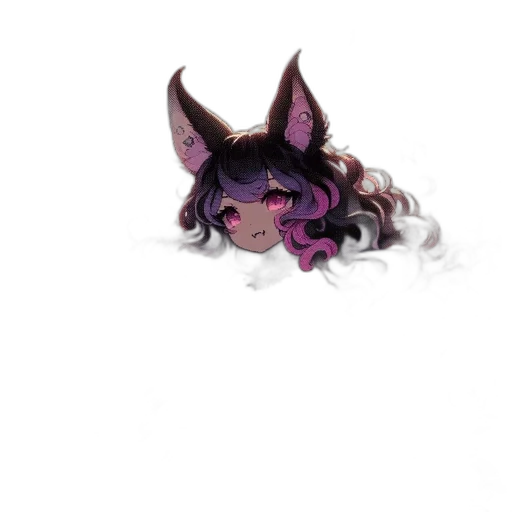 creature, dragon, staff, hair transparent PNG cut-out