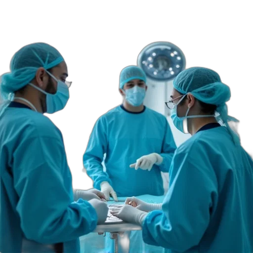 staff, medical, workers, protective transparent PNG cut-out