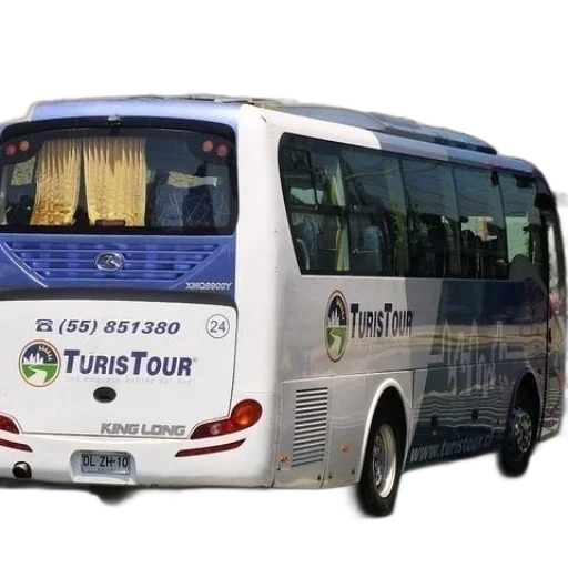3d render, white, blue, bus transparent PNG cut-out