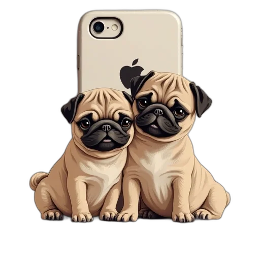 animal, photorealistic, 3d render, duo transparent PNG cut-out