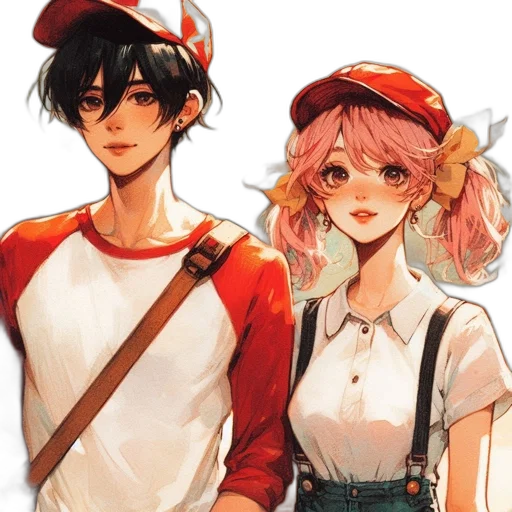 anime, watercolor, concept art, pixel art transparent PNG cut-out