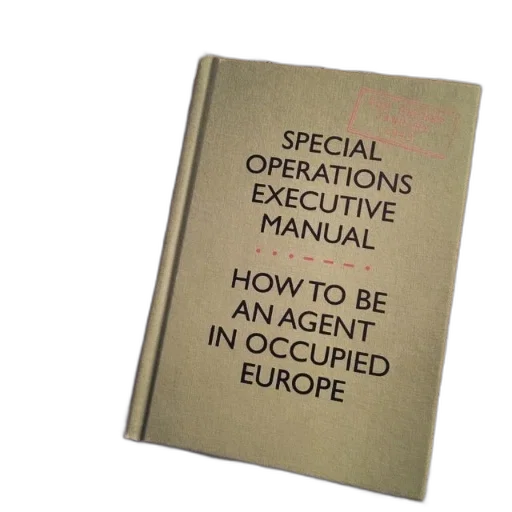 book, titled, special, operations transparent PNG cut-out