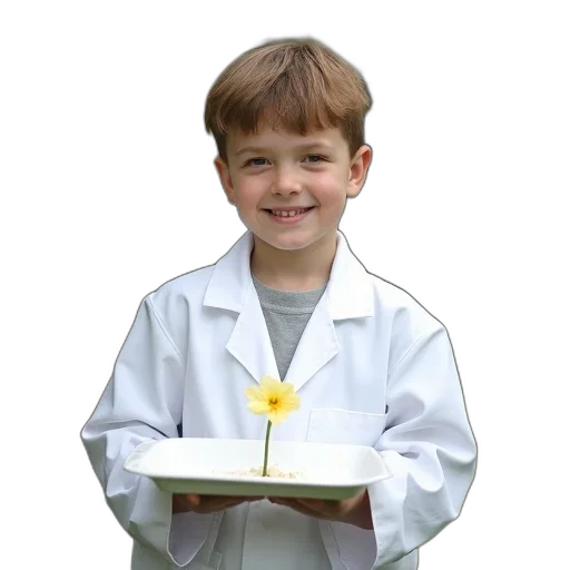 staff, food, jacket, flower transparent PNG cut-out