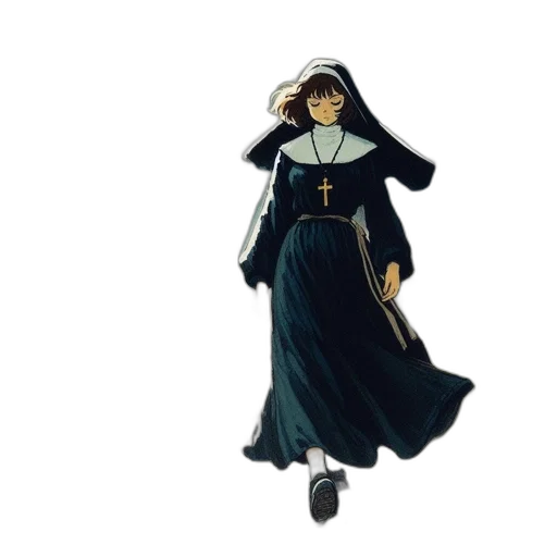 dress, staff, concept art, comic book art transparent PNG cut-out